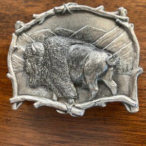 BISON BELT BUCKLE